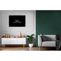 PosterMonkey Fotolijst incl. Poster - Quote - Daily life quote - Learn new things - Leren - Spreuken - 120x80 cm - Posterlijst