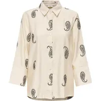 JDY thea 7/8 embroidery shirt wvn 15367956 black paisley
