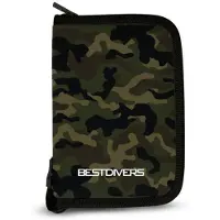 Best Divers Duiklogboek Set – Compleet Logboek + Navulpagina’s (24 Dives) – 6 Rings – Duikregistratie - camo groen