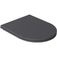 Isvea Infinity softclose toiletzitting antraciet mat