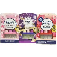 Ambi Pur - Luchtverfrisser - Navulling - 3Volution - Blossom & Breeze- Sugarplum Delight - Thai Orchidee - 3x 20ml