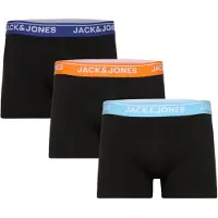 Jack & Jones Boxershorts 'JACTheodore' lichtblauw / donkerblauw / oranje / zwart