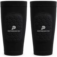 ProForm Scheenbeschermer Sleeves Voetbal Zwart – Ingebouwde Mini Scheenbeschermers – Maat S – Antislip – 10x6 cm – Inclusief Opbergzakje – Performance Pro