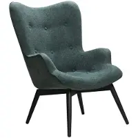 Huisenthuis.nl Fauteuil Lisanne Groen - Stof - Zithoogte 40 cm