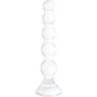 Chrystalino Stretch - White glazen dildo