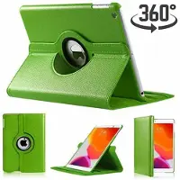 Ntech Hoes geschikt voor iPad 2021 / 2020 / 2019 (9e/8e/7e Generatie / 10.2 inch) draaibare Hoes met stylus pen - Groen