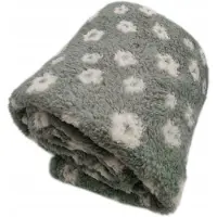 Smukee Plaid 150x200cm Groen Bloemen Zacht - Perfect Cadeau