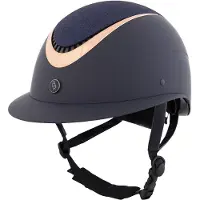 Br Veiligheidshelm Thèta Plus Painted Glitter Donkerblauw-roségoud