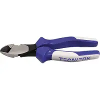 TECWERK Krachtzijkniptang L.200mm gepolijst meervoudige componenten handvatten