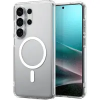 Spigen Ultra Hybrid Backcover MagSafe voor de Samsung Galaxy S26 Ultra - Clear / White