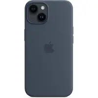 Apple Silicone Backcover MagSafe voor de iPhone 14 - Blauw