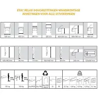 Etac Relax Douchezitje met Armsteunen en Soft Rugleuning