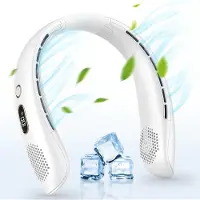 VHV - Nekventilator - draagbare USB ventilator - handsfree halsventilator 3 standen USB oplaadbaar met digitaal display 360° verstelbaar - voor kantoor, reizen, sport en buiten
