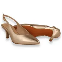 Marco Tozzi Dames Slingback Platinum | Goud | Maat: 37
