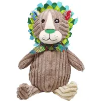 Deglingos knuffel leeuw in doos bruin 33 cm