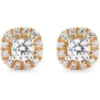 Orphelia OD-5028/1 - Oorstekers - 18 Karaat Goud Bicolor / Diamant 0.36 ct - 7 mm