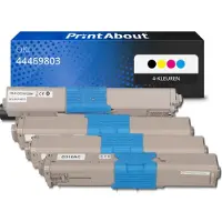 PrintAbout Huismerk OKI 44469803 Toner Zwart