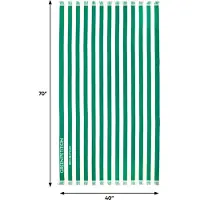 Green Petition Delmor Lime strandlaken (100 x 180 cm) - uit 100% gerecycleerd materiaal