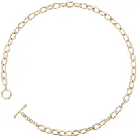 Orphelia PK-010 - Ketting T-lock - Verguld metaal - 45 cm