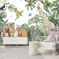 Consalnet Fotobehang - Dieren - Jungle - Vliesbehang - (368 x 254 cm)