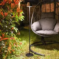 LumenXL Oplaadbare staande buitenlamp Jytte, dimbaar - zwart
