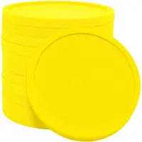 Combicraft Blanco munten / Consumptiemunten Neon Geel - Ø29mm - 500 stuks
