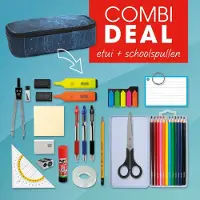 Soho - Etui XL + Vulling - Grote etui met diverse opbergmogelijkheden - Inclusief complete vulling - In 1 klik klaar voor het nieuwe schooljaar - GB SCRATCH - Blauw