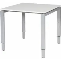 Schaffenburg Verstelbaar Bureau - Domino 80x80 grijs - alu frame