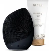 GESKE | SmartAppGuided Sonic Gezichtsborstel | 5 in 1 | Farbe: Zwart + Gratis cosmetica