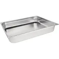 Vogue Gastronormbak Vogue, RVS, GN 2/1, 100mm diep
