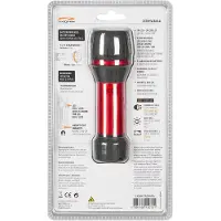 LiteXpress led zaklamp 130 lm 14,4 cm rood/zwart