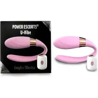 Power Escorts - U vibe Couple vibrator - 7 functies - Roze