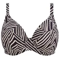 Elomi Swim Soft-Cup Bikinitop Fiji Falls | Maat: 80H | Kleur: Zwart/Wit