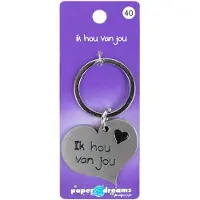 Paper Dreams Hart sleutelhanger - Ik hou van jou