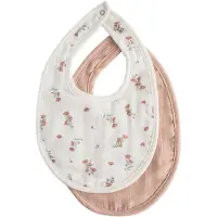 Mushie Blush Slabbetje van mousseline /Roze Floral