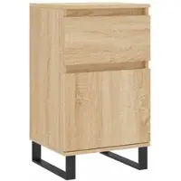 vidaXL Dressoir 40x35x70 cm bewerkt hout sonoma eikenkleurig