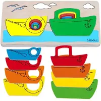 Beleduc Houten lagen puzzel schip