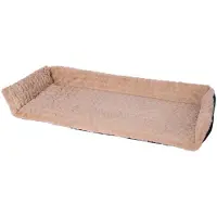 Petlando Vensterbank kussen met rand - kleur cappuccino beige Waves