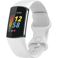 123Watches sport band - wit - SM - Geschikt voor Fitbit Charge 5 & 6