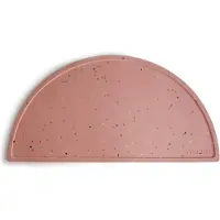 Mushie Siliconen placemat, Roze Confetti