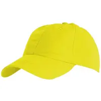 Sols Unisex Meteor 6 Panel Plain Baseball Cap (Neon geel)