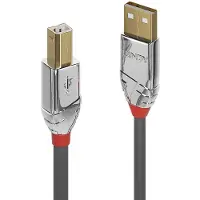 Lindy USB 2.0 type A naar B - Cromo Line - 5m - Prestigieus en esthetisch - Overdrachten tot 480Mbit/s