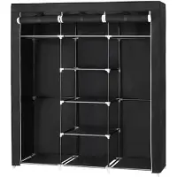 Nancy's - XXL Canvas Garderobekast - Kledingkast - Opbergkast - Opvouwbare Garderobe Kast