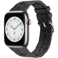 Beline Serie - Horlogebandje - Siliconen - 38/40/41mm - Zwart