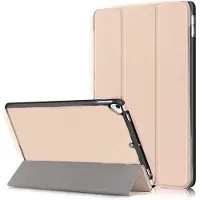 Ntech Hoes geschikt voor Apple iPad (2019 / 2020) 10.2 Smart Hoes Hard Case - Goud