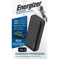 Energizer Ultimate Powerbank 20000 mAh USB PD LiPo USB-A, USB-C, Micro-USB Zwart Statusweergave