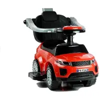 Lean cars 3 in 1 sportauto loopauto met 5 geluiden op het stuur belastbaar tot 27 kg rood