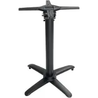 Bolero opklapbare aluminium tafelpoot zwart