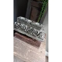 Baroque - Kandelaar - Kandelaar 32 cm - Zilver - Resin - 20.5x32x10 - Polyresin