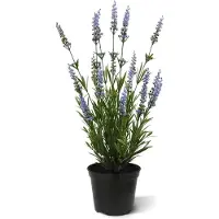 Maxifleur Kunstplanten Lavendel kunstplant 50cm in pot - blauw - UV bestendig